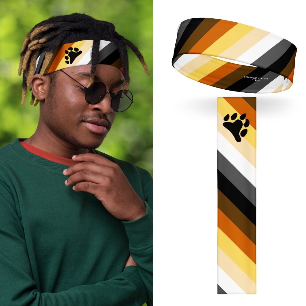 Bear Pride Flag Headband - On Trend Shirts