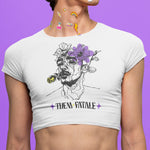 Them Fatale Non-Binary Cropped Tee - On Trend Shirts