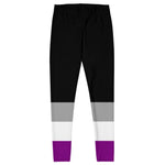 Black Asexual Flag Leggings - On Trend Shirts