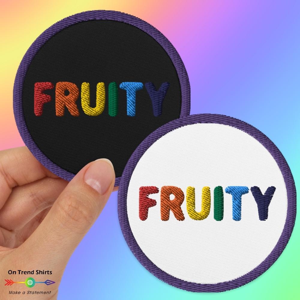 Rainbow Fruity Embroidered Patch