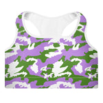 Genderqueer Camouflage Sports Bra - On Trend Shirts
