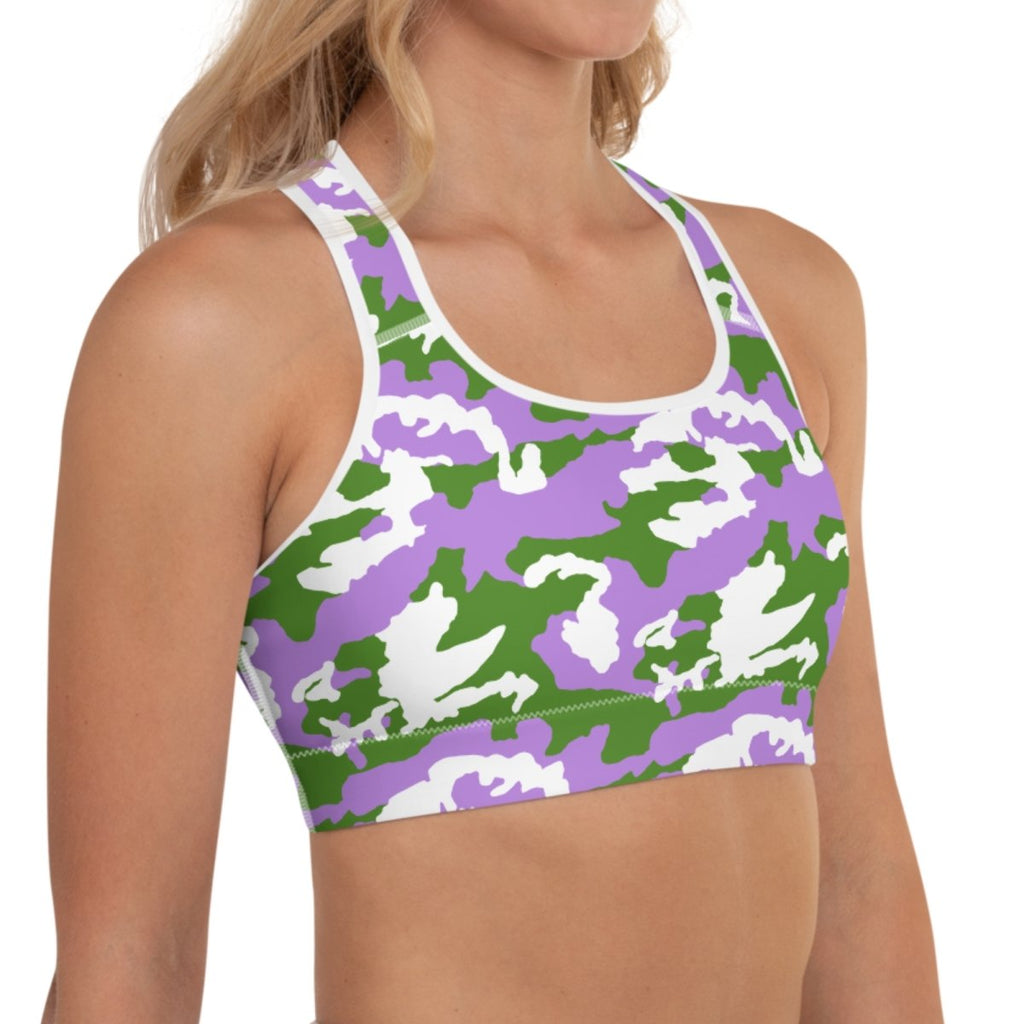 Genderqueer Camouflage Sports Bra - On Trend Shirts – On Trend Shirts