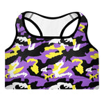 Non-Binary Camouflage Sports Bra - On Trend Shirts