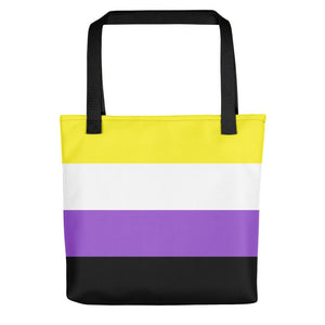 Non-Binary Flag Tote Bag - On Trend Shirts