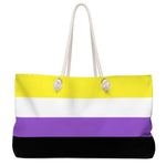 Non-Binary Flag Weekender Bag - On Trend Shirts