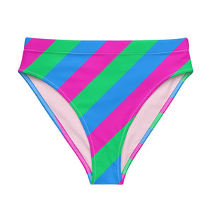 Polysexual Flag Recycled High-Waisted Bikini Bottom - On Trend Shirts