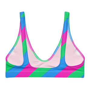 Polysexual Flag Recycled Padded Bikini Top - On Trend Shirts