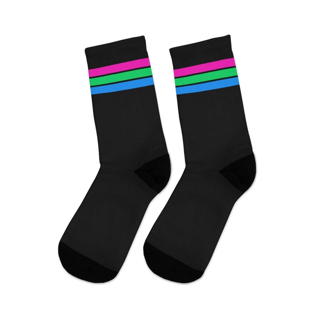 Polysexual Flag Socks - black - On Trend Shirts