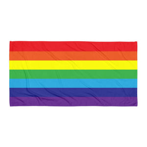 Rainbow Flag Beach Towel - On Trend Shirts