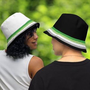 Reversible Aromantic Flag Bucket Hat - On Trend Shirts