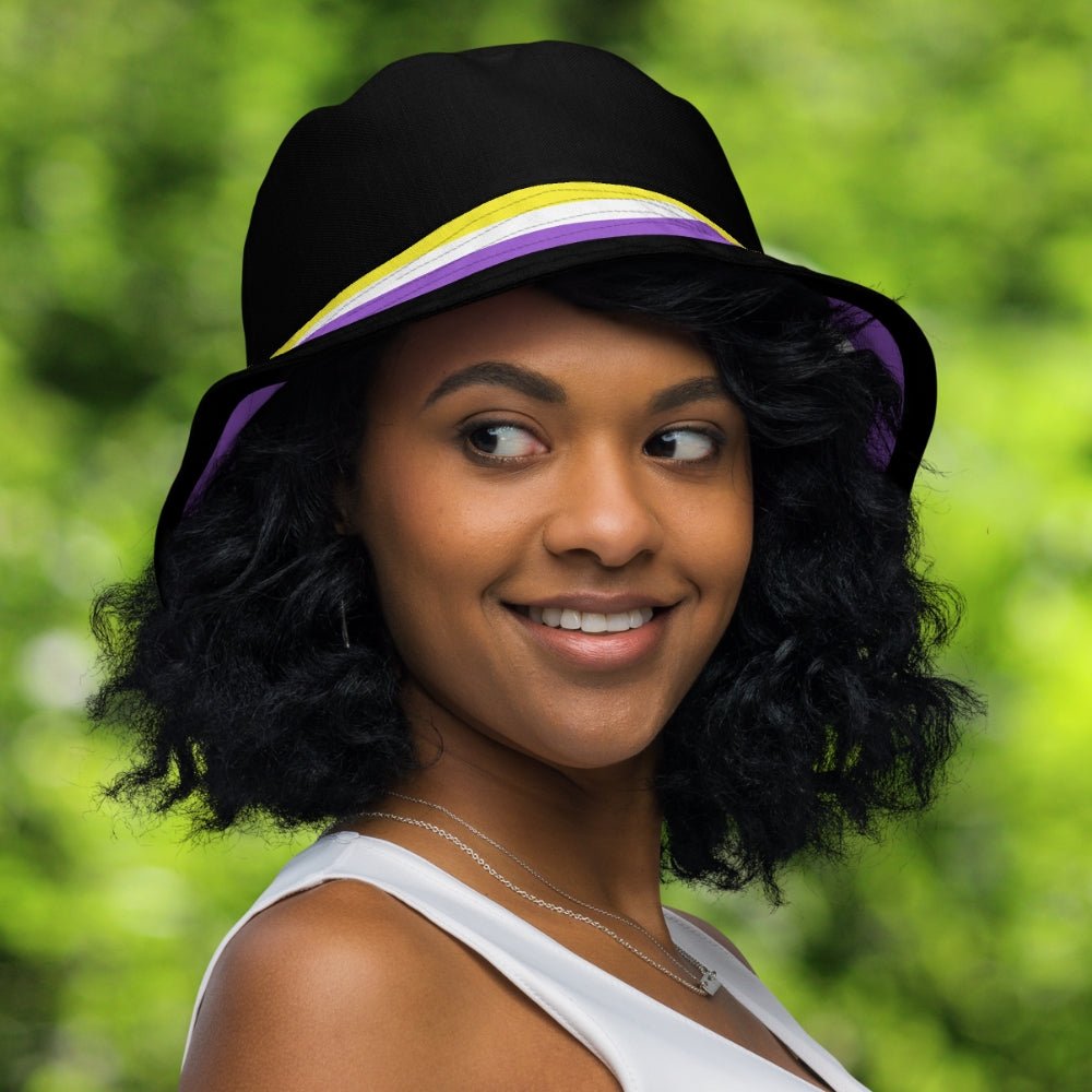 Reversible Non-Binary Flag Bucket Hat - On Trend Shirts