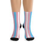 Vertical Transgender Flag Socks - On Trend Shirts