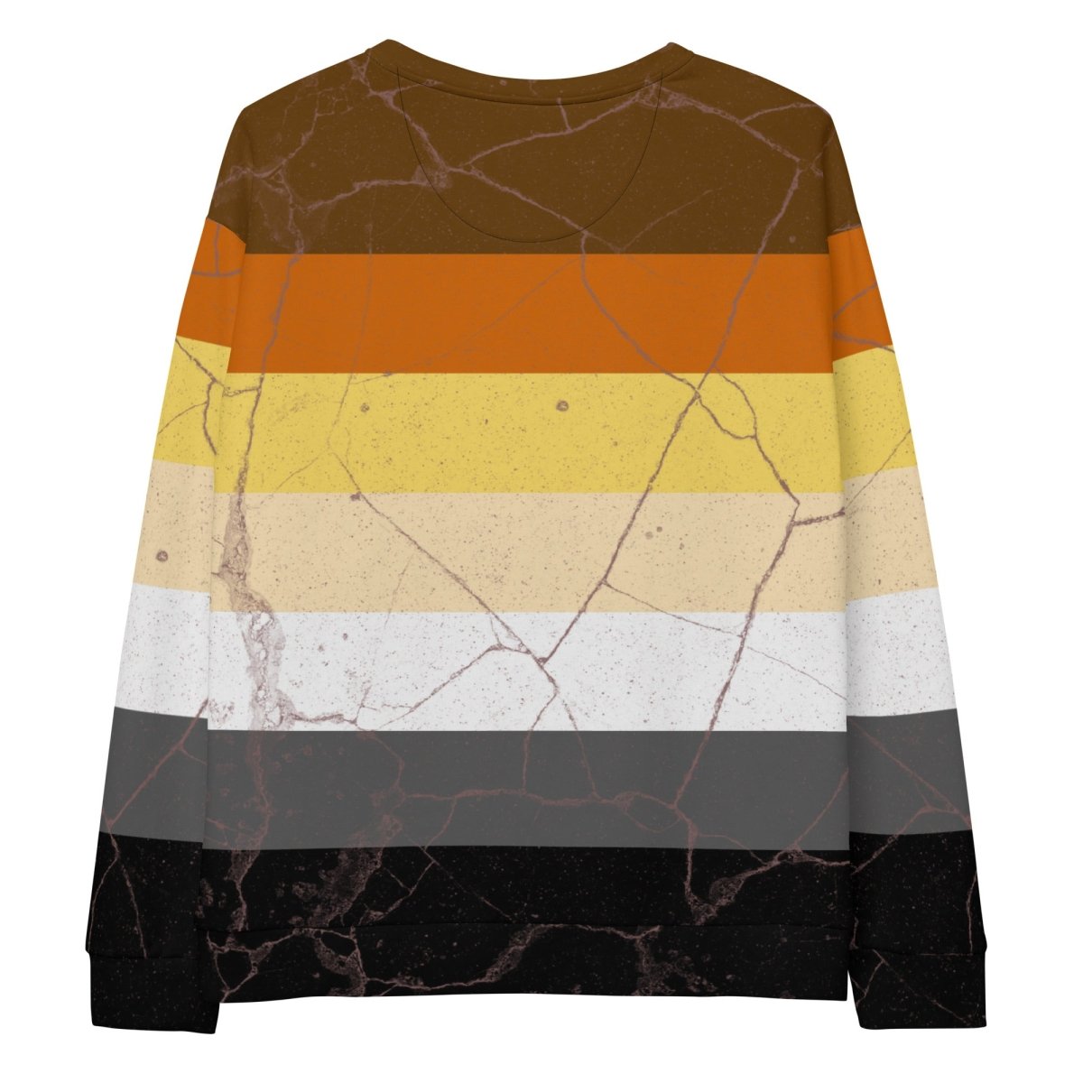 Grunge Bear Pride Flag Sweatshirt - On Trend Shirts