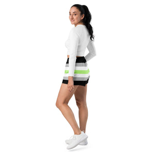 Agender Flag Athletic Shorts - On Trend Shirts
