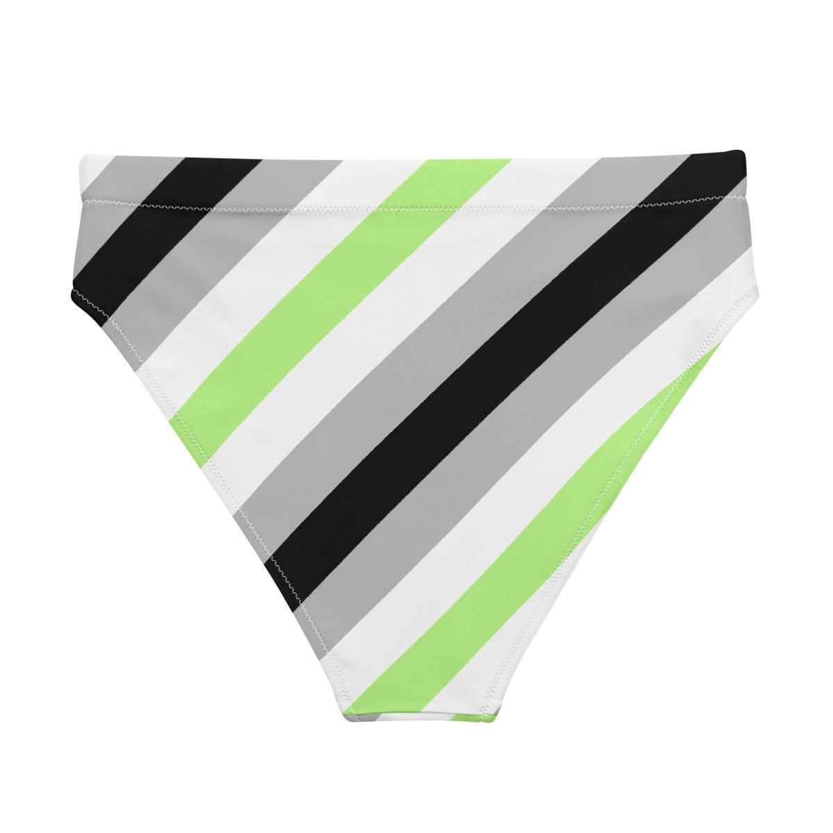 Agender Flag Recycled High-Waisted Bikini Bottom - On Trend Shirts