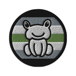 Agender Frog Embroidered Patch - On Trend Shirts