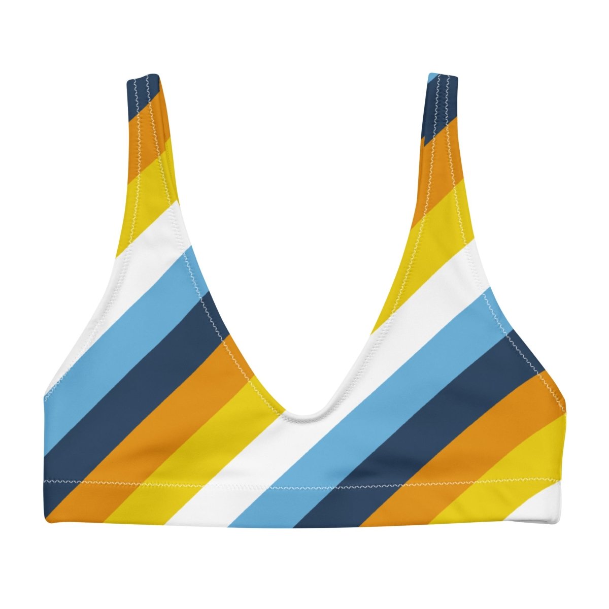 AroAce Flag Recycled Padded Bikini Top - On Trend Shirts