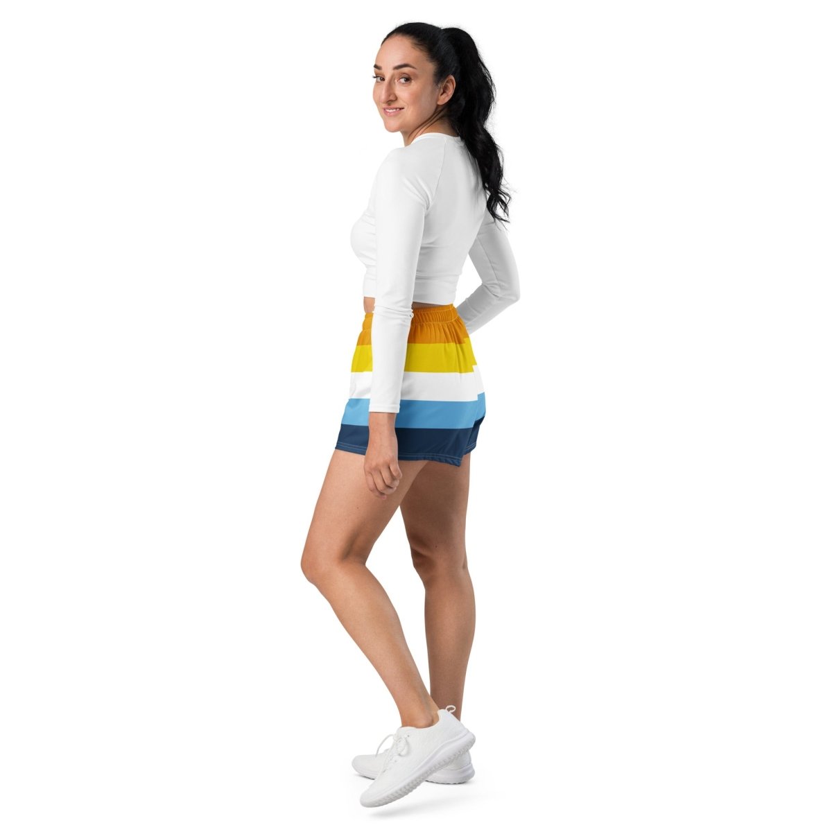 Aroace Sunset Flag Athletic Shorts - On Trend Shirts