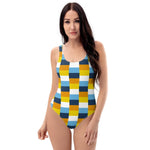 AroAce Sunset Flag Check One-Piece Swimsuit - On Trend Shirts