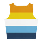 AroAce Sunset Flag Crop Top - On Trend Shirts