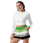 Aromantic Flag Athletic Shorts - On Trend Shirts