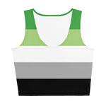 Aromantic Flag Crop Top - On Trend Shirts
