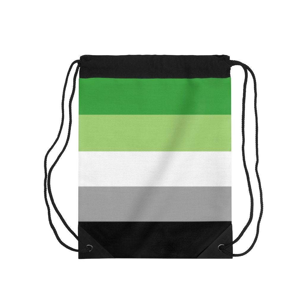 Aromantic Flag Drawstring Bag - On Trend Shirts