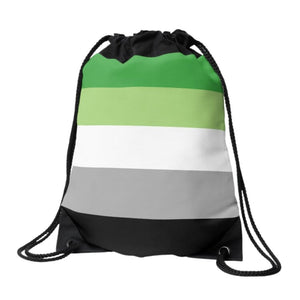 Aromantic Flag Drawstring Bag - On Trend Shirts