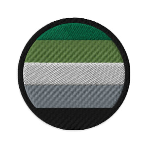 Aromantic Flag Embroidered Patch - On Trend Shirts