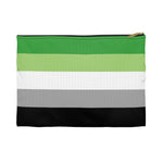 Aromantic Flag Flat Zipper Pouch - On Trend Shirts