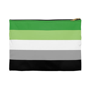 Aromantic Flag Flat Zipper Pouch - On Trend Shirts