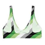 Aromantic Flag Recycled Padded Bikini Top - On Trend Shirts