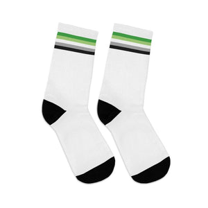 Aromantic Flag Socks - white - On Trend Shirts
