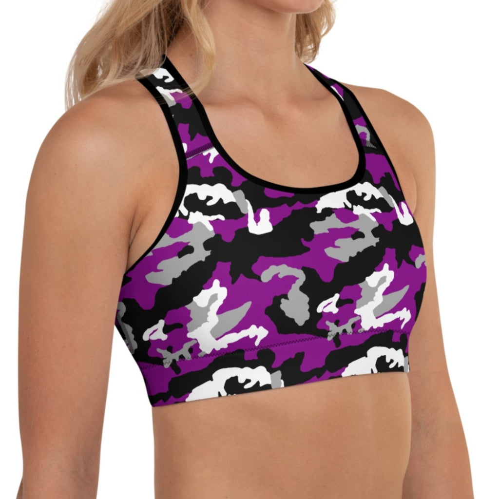 Asexual Camouflage Sports Bra - On Trend Shirts