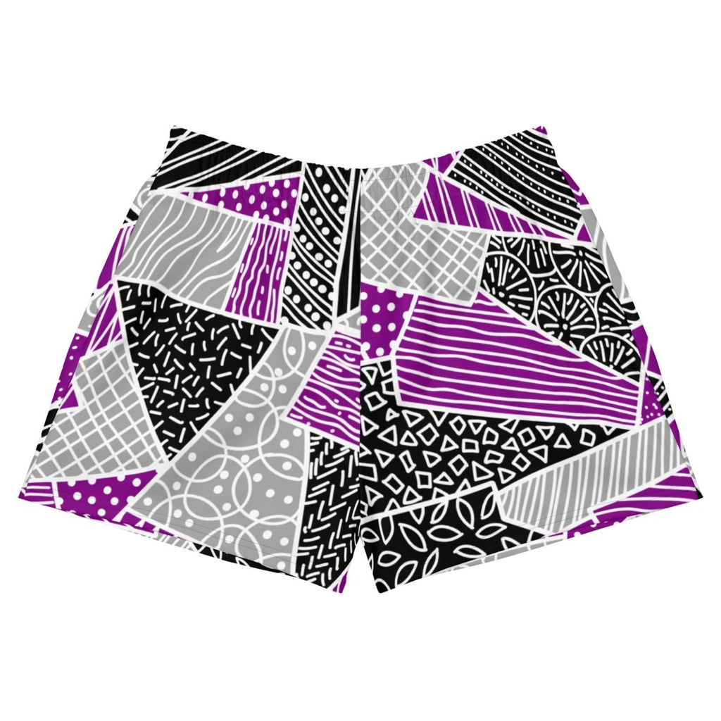 Asexual Doodle Athletic Shorts - On Trend Shirts