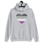 Asexual Fingerprint Heart Hoodie - On Trend Shirts