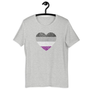 Asexual Fingerprint Heart Shirt - On Trend Shirts