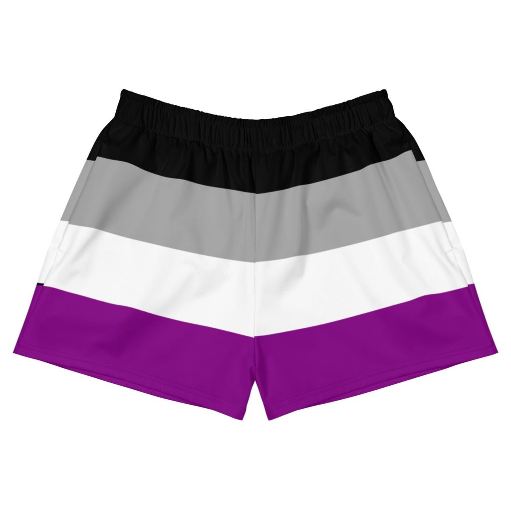 Asexual Flag Athletic Shorts - On Trend Shirts