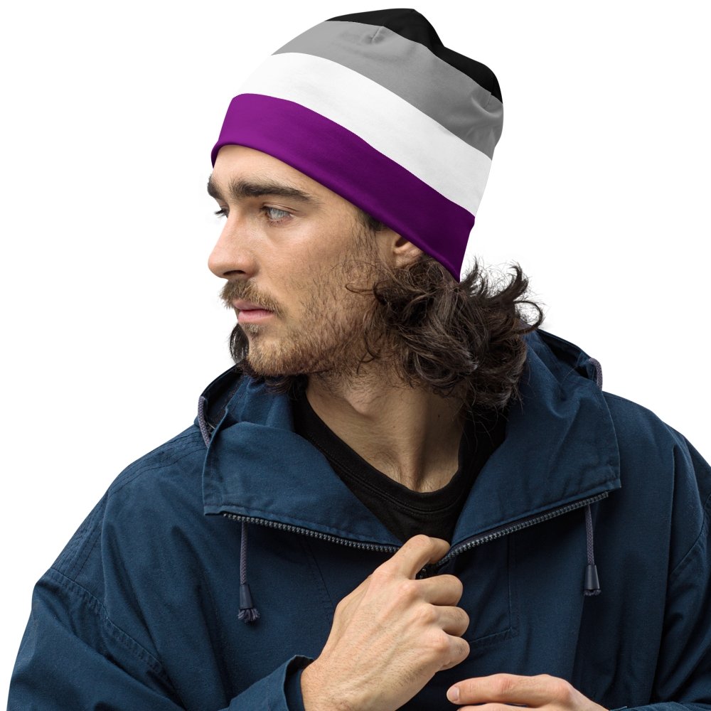 Asexual Flag Beanie - On Trend Shirts