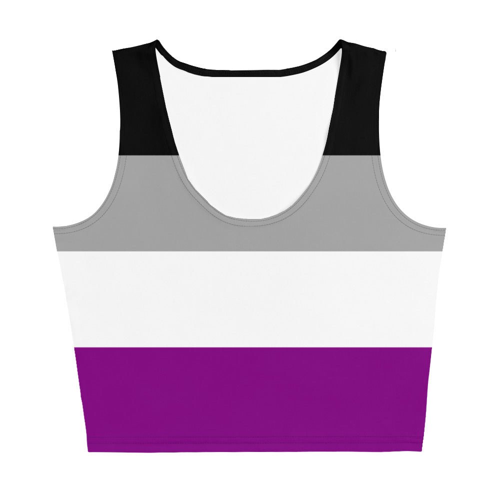 Asexual Flag Crop Top - On Trend Shirts