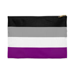 Asexual Flag Flat Zipper Pouch - On Trend Shirts