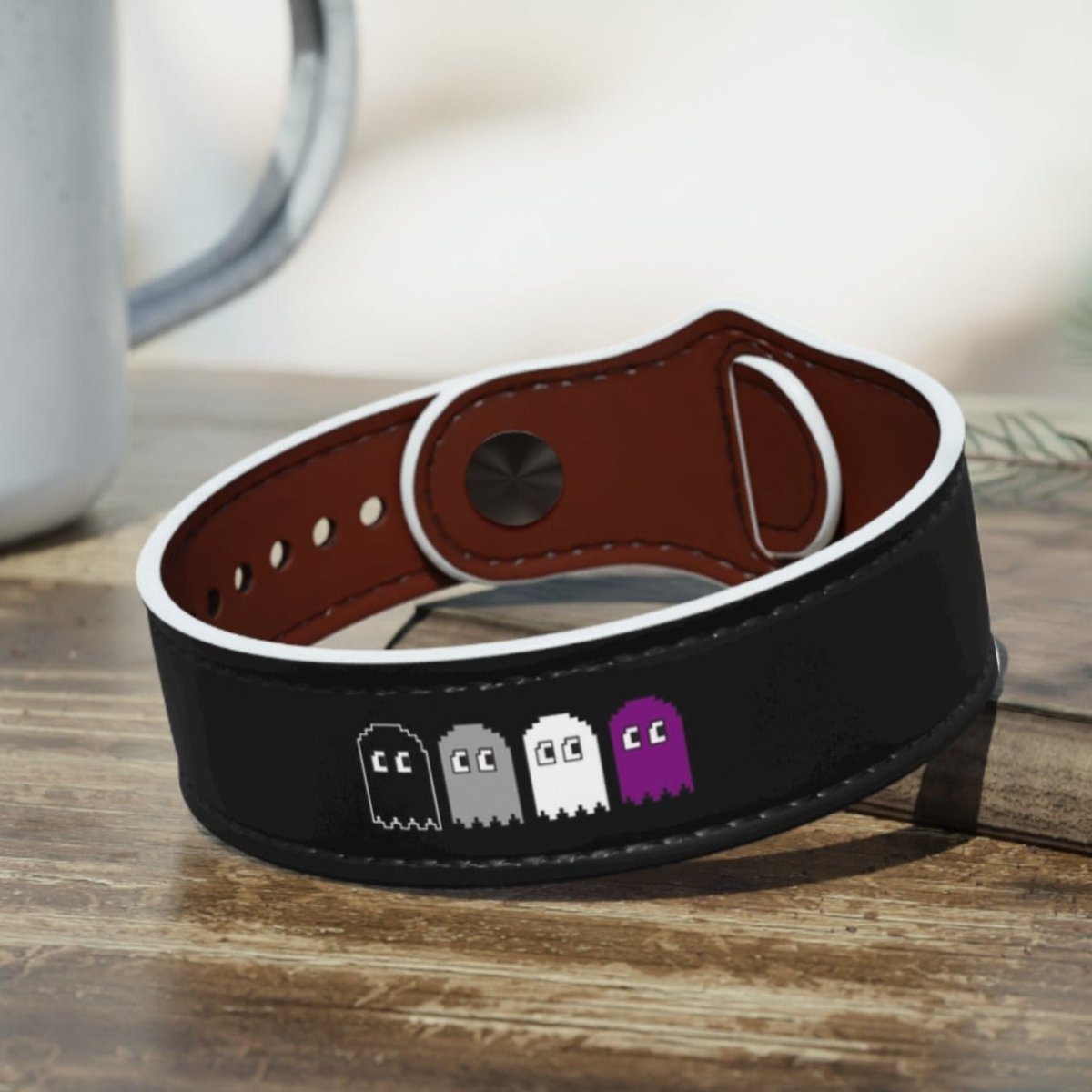 Asexual Flag Ghosts Wristband - On Trend Shirts