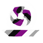 Asexual Flag Scrunchie