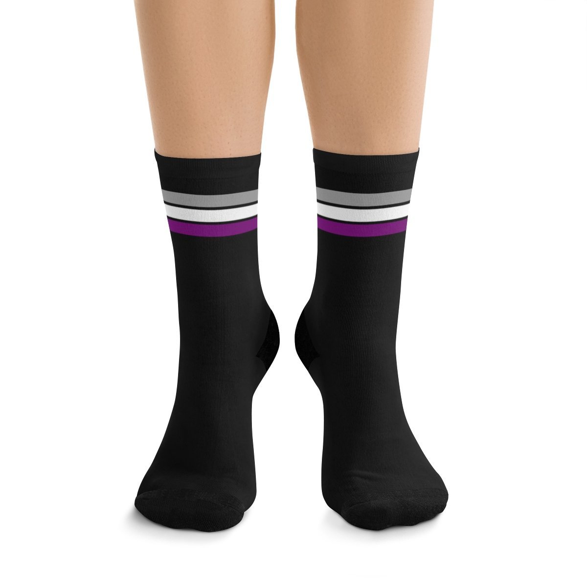 Asexual Flag Socks - black - On Trend Shirts