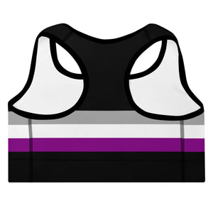 Asexual Flag Sports Bra - On Trend Shirts