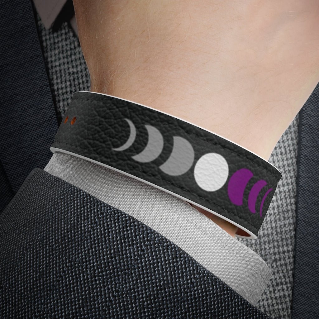 Asexual Moon Phases Wristband - On Trend Shirts