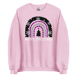 Asexual Rainbow Christmas Sweatshirt - On Trend Shirts