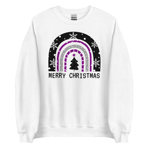 Asexual Rainbow Christmas Sweatshirt - On Trend Shirts