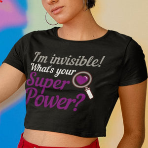 Asexual Superpower Cropped Tee - On Trend Shirts