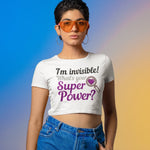 Asexual Superpower Cropped Tee - On Trend Shirts
